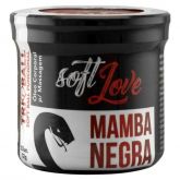 SOFT BALL BOLINHA MAMBA NEGRA 03 UNIDADES SOFT LOVE