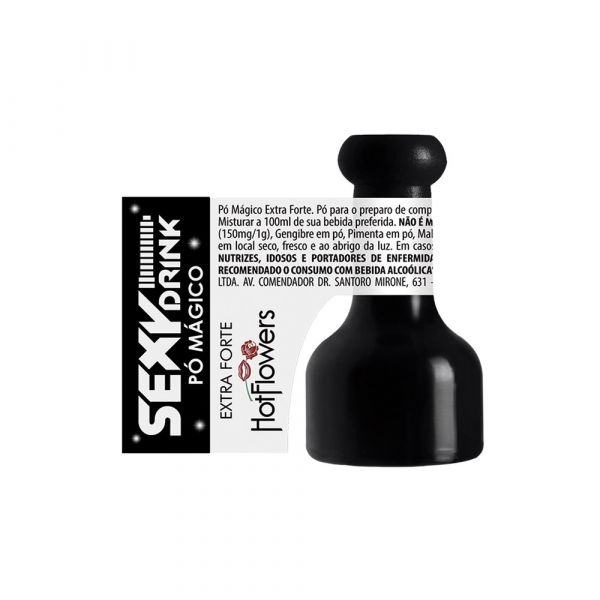 PÓ MÁGICO EXTRA FORTE SEXY DRINK 1G HOT FLOWERS