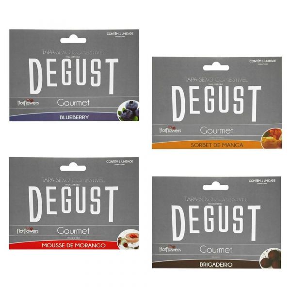 DEGUST GOURMET TAPA SEXO MÃOZINHA COMESTÍVEL HOT FLOWERS
