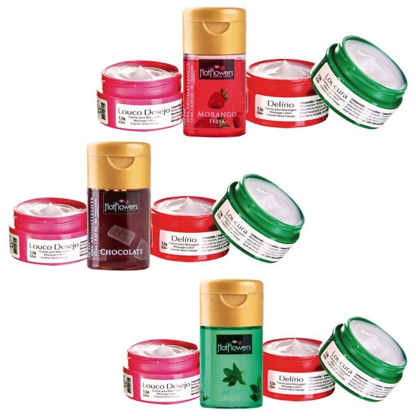 KIT SEDUÇÃO FUNCIONAL HOT FLOWERS