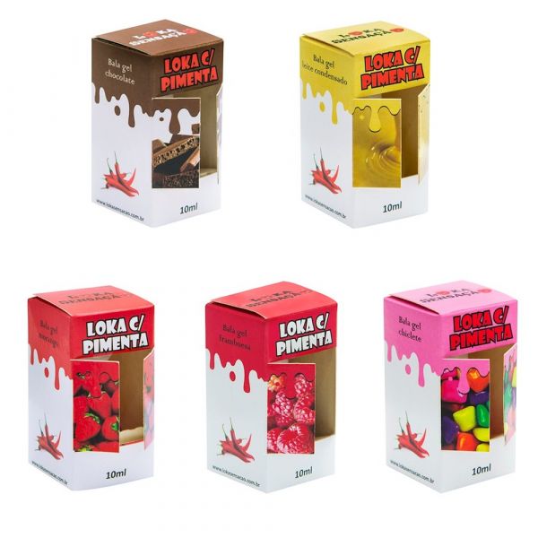 LOKA COM PIMENTA GEL COMESTÍVEL 10ML LOKA SENSAÇÃO
