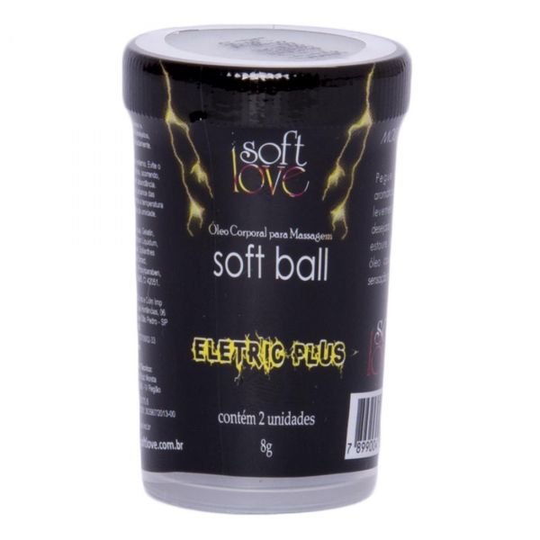 SOFT BALL BOLINHA ELETRIC PLUS 8G 02 UNIDADES SOFT LOVE