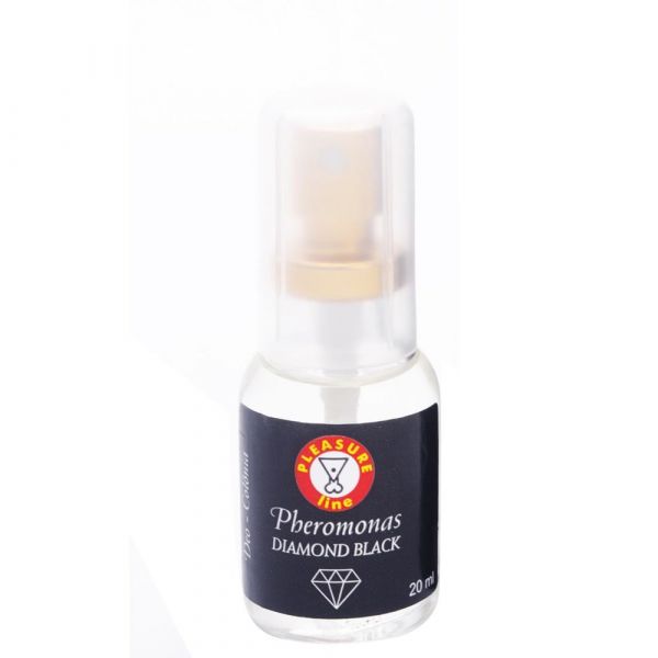 DIAMOND BLACK DEO COLÔNIA MASCULINA PHEROMONAS 20ML PLEASURE LINE
