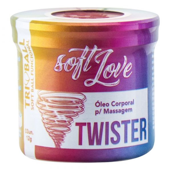 SOFT BALL TRI BALL TWISTER 03 UNIDADES SOFT LOVE