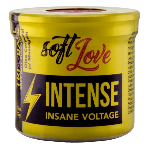 SOFT BALL BOLINHA INTENSE ULTRA FORTE 3 UNIDADES SOFT LOVE