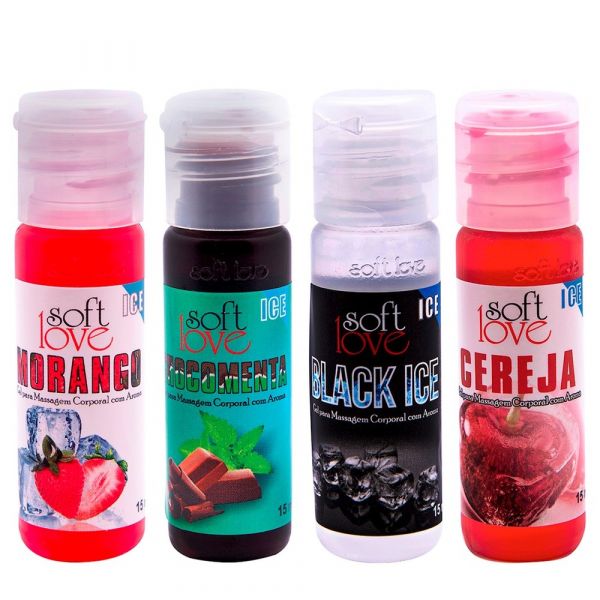 GEL ICE COMESTÍVEL 15ML SOFT LOVE