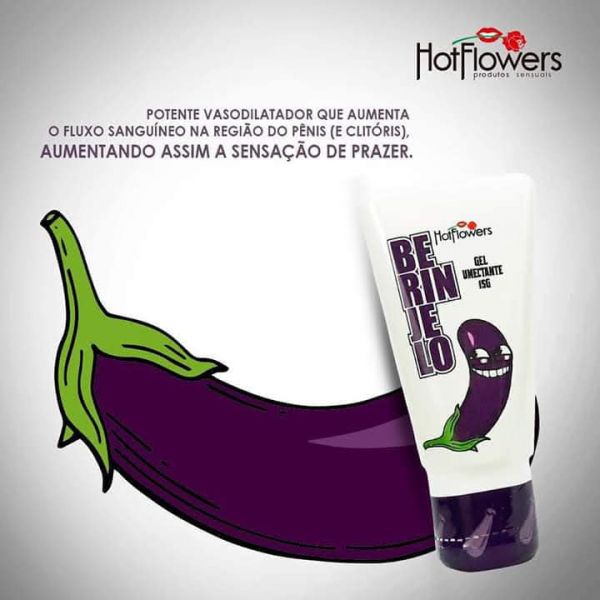 BERINJELO EXCITANTE MASCULINO 15G HOT FLOWERS