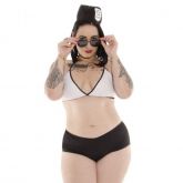 KIT FANTASIA PLUS SIZE POLICIAL LOUYSE SAPEKA
