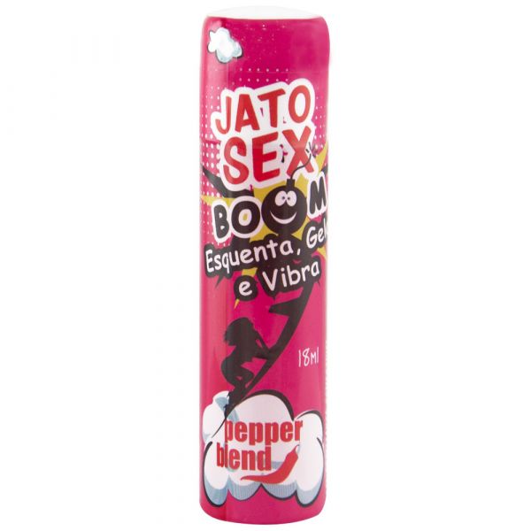 JATO SEX BOOM ESQUENTA GELA E VIBRA 18ML PEPPER BLEND